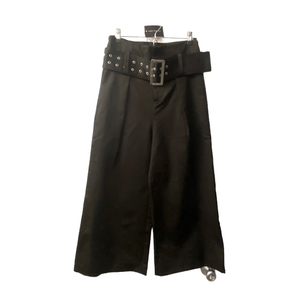 Front Row Shop black pleated wide-leg palazzo pants, Women’s Medium